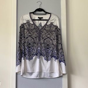 Silky Sheer White House Black Market blouse